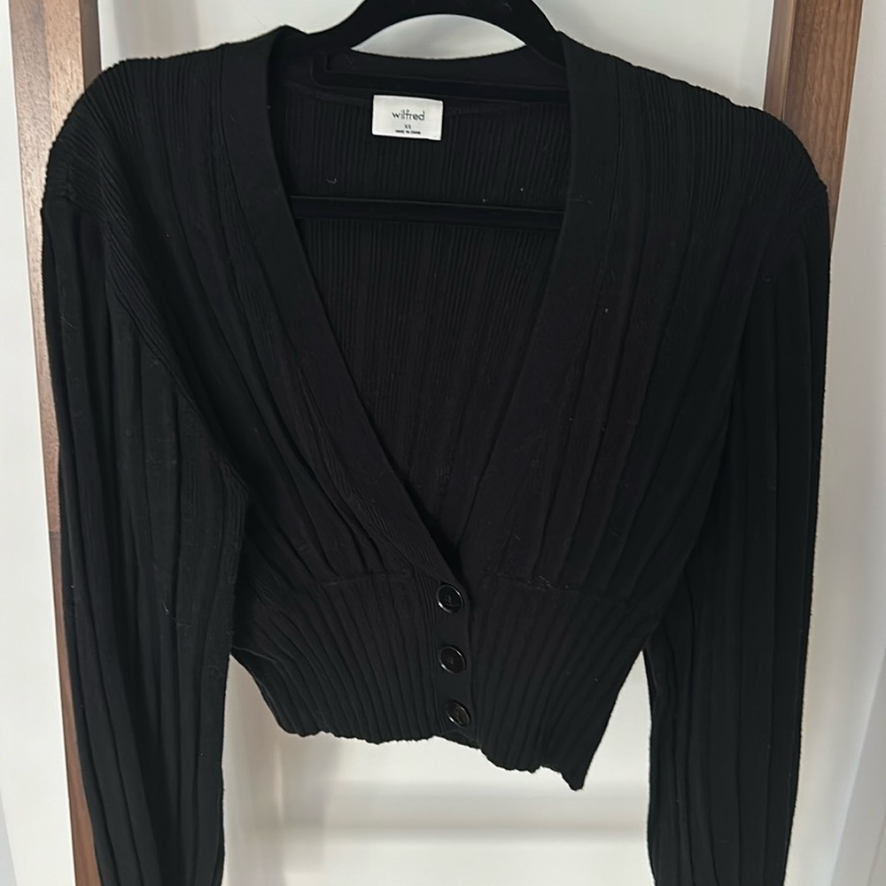 Wilfred (aritzia) black cardigan